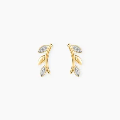 Marc Orian Parures De Mariage|Boucles D'Oreilles > Boucles D'oreilles Puces Laverna Or Jaune Diamant