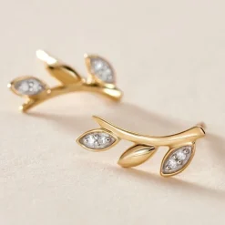 Marc Orian Parures De Mariage|Boucles D'Oreilles > Boucles D'oreilles Puces Laverna Or Jaune Diamant