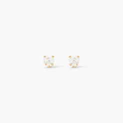 Marc Orian Bijoux Zirconium|Bijoux Homme > Boucles D'oreilles Puces Leidi Or Jaune Oxyde De Zirconium