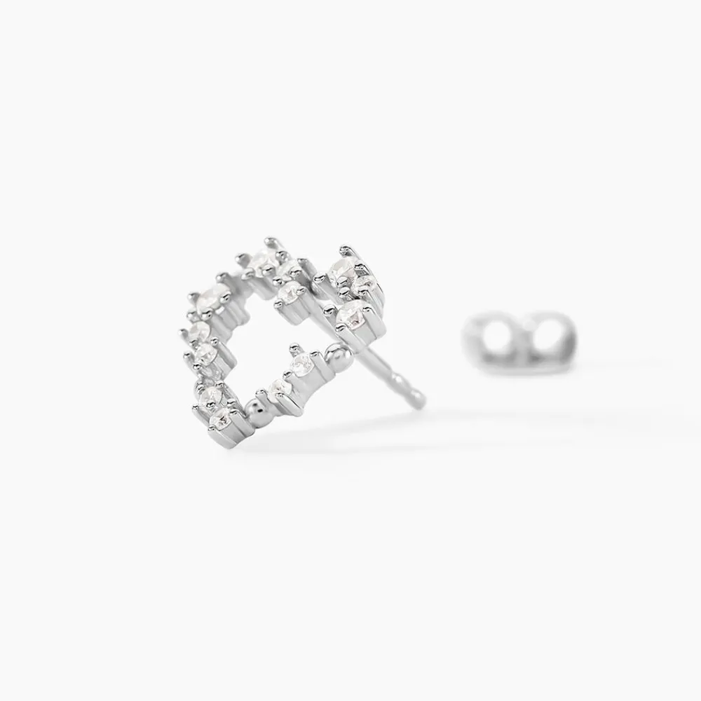 Marc Orian Bijoux Zirconium|Boucles D'Oreilles Argent > Boucles D'Oreilles Puces Lovella Argent Blanc Oxyde De Zirconium