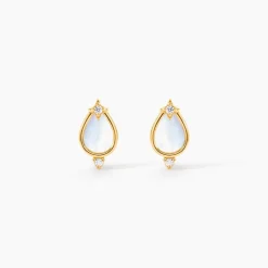 Marc Orian Idées Cadeaux Femme|Boucles D'Oreilles Or > Boucles D'Oreilles Puces Luminea Or Jaune Nacre Oxyde De Zirconium