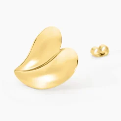 Marc Orian Boucles D'Oreilles Cœur|Boucles D'Oreilles Acier Inoxydable > Boucles D'oreilles Puces Madlie Acier Jaune