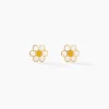 Boucles D'oreilles Puces Marigold Or Jaune