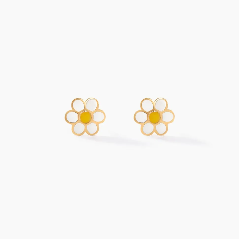 Boucles D'oreilles Puces Marigold Or Jaune