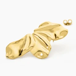 Marc Orian Boucles D'Oreilles Acier Inoxydable|Bijoux Acier Inoxydable > Boucles D'oreilles Puces Myria Acier Jaune