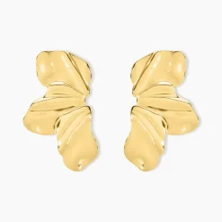 Marc Orian Boucles D'Oreilles Acier Inoxydable|Bijoux Acier Inoxydable > Boucles D'oreilles Puces Myria Acier Jaune