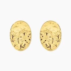 Marc Orian Boucles D'Oreilles Acier Inoxydable|Bijoux Acier Inoxydable > Boucles D'oreilles Puces Naula Acier Jaune