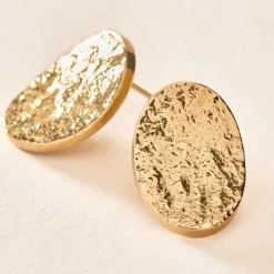 Marc Orian Boucles D'Oreilles Acier Inoxydable|Bijoux Acier Inoxydable > Boucles D'oreilles Puces Naula Acier Jaune