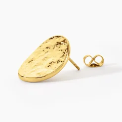 Marc Orian Boucles D'Oreilles Acier Inoxydable|Bijoux Acier Inoxydable > Boucles D'oreilles Puces Naula Acier Jaune