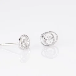 Marc Orian Cadeaux Mariage|Bijoux Diamant > Boucles D'oreilles Puces Nid D'amour Or Blanc Diamant