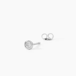 Marc Orian Bijoux Or|Boucles D'Oreilles Mariage > Boucles D'oreilles Puces Ofelia Or Blanc Diamant