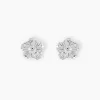Marc Orian Boucles D'Oreilles Fleur|Boucles D'Oreilles Argent > Boucles D'Oreilles Puces Olyss Argent Blanc