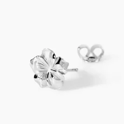 Marc Orian Boucles D'Oreilles Fleur|Boucles D'Oreilles Argent > Boucles D'Oreilles Puces Olyss Argent Blanc