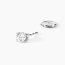 Marc Orian Parures De Mariage|Boucles D'Oreilles Mariage > Boucles D'Oreilles Puces One Or Blanc Diamants