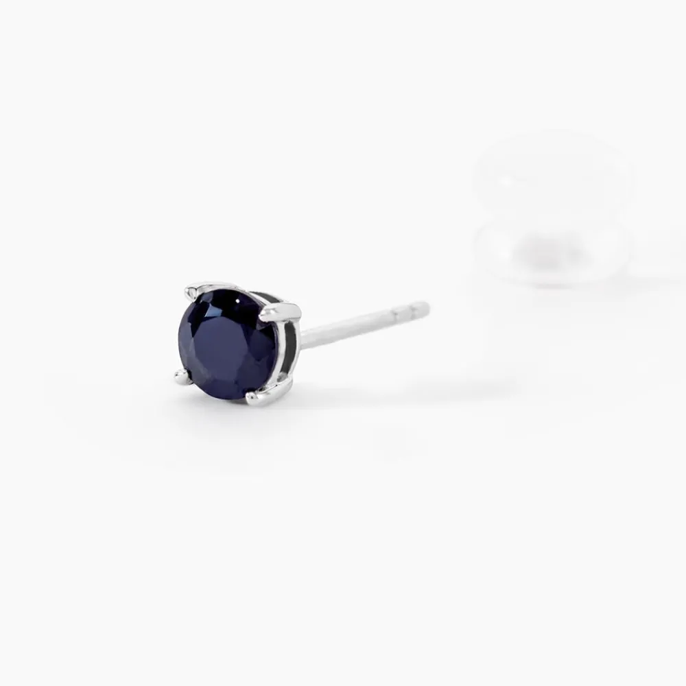 Marc Orian Cadeaux Mariage|Anniversaire De Mariage > Boucles D'oreilles Puces Or Blanc Onora Saphir