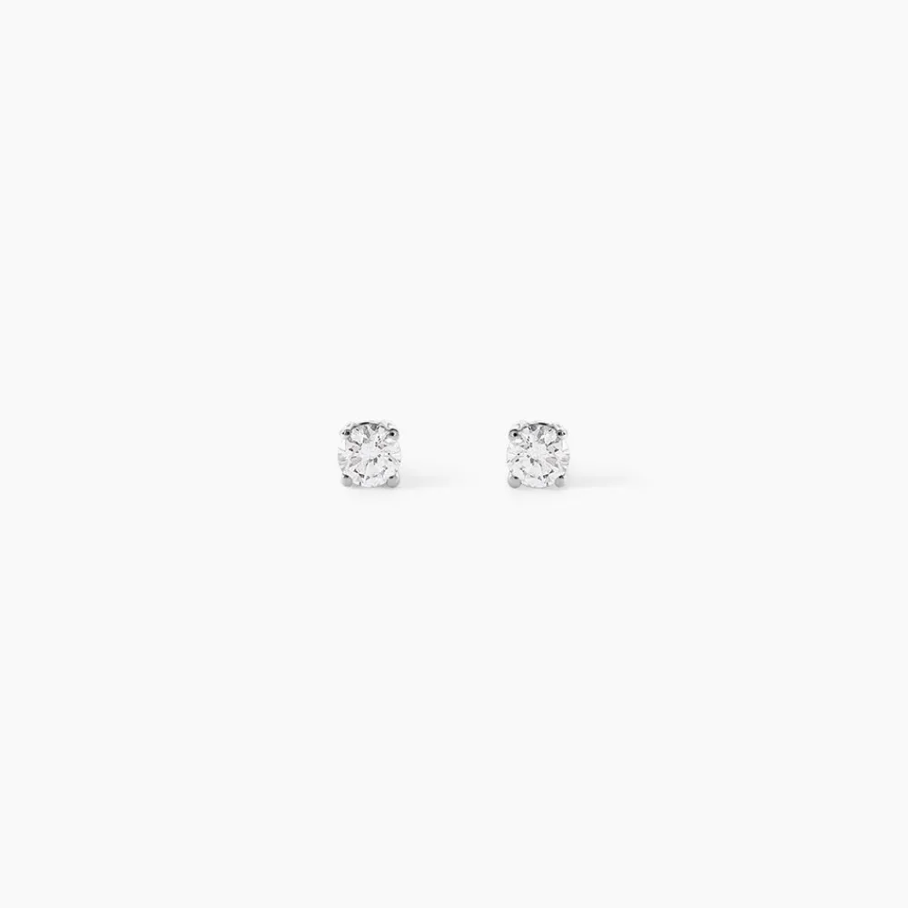 Marc Orian Anniversaire De Mariage|Boucles D'Oreilles > Boucles D'oreilles Puces Or Blanc Victoria Diamants
