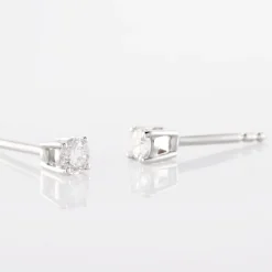 Marc Orian Anniversaire De Mariage|Boucles D'Oreilles > Boucles D'oreilles Puces Or Blanc Victoria Diamants