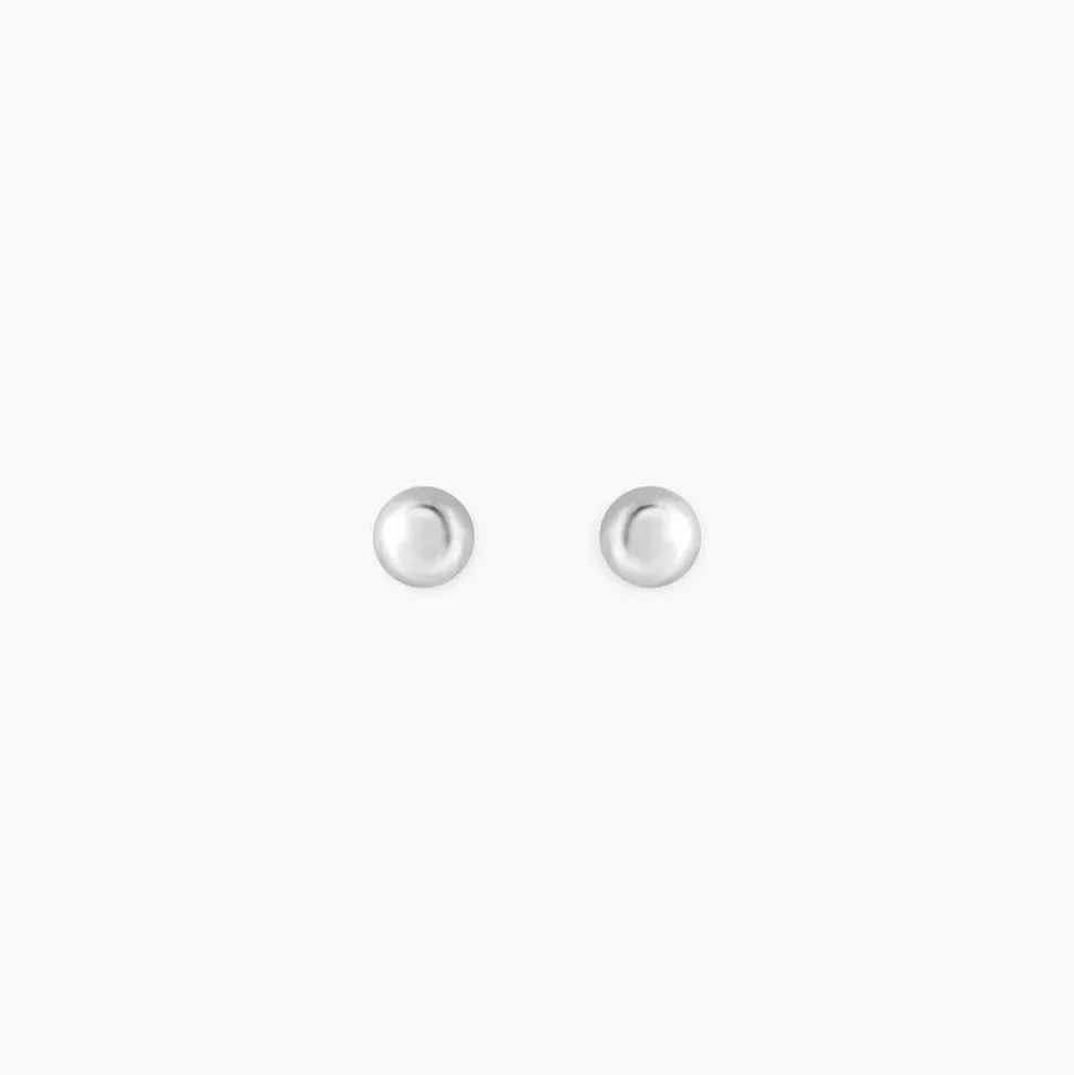 Boucles D'oreilles Puces Or Blanc Fidelia