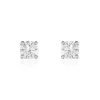 Boucles D'oreilles Puces Or Blanc Victoria Diamant