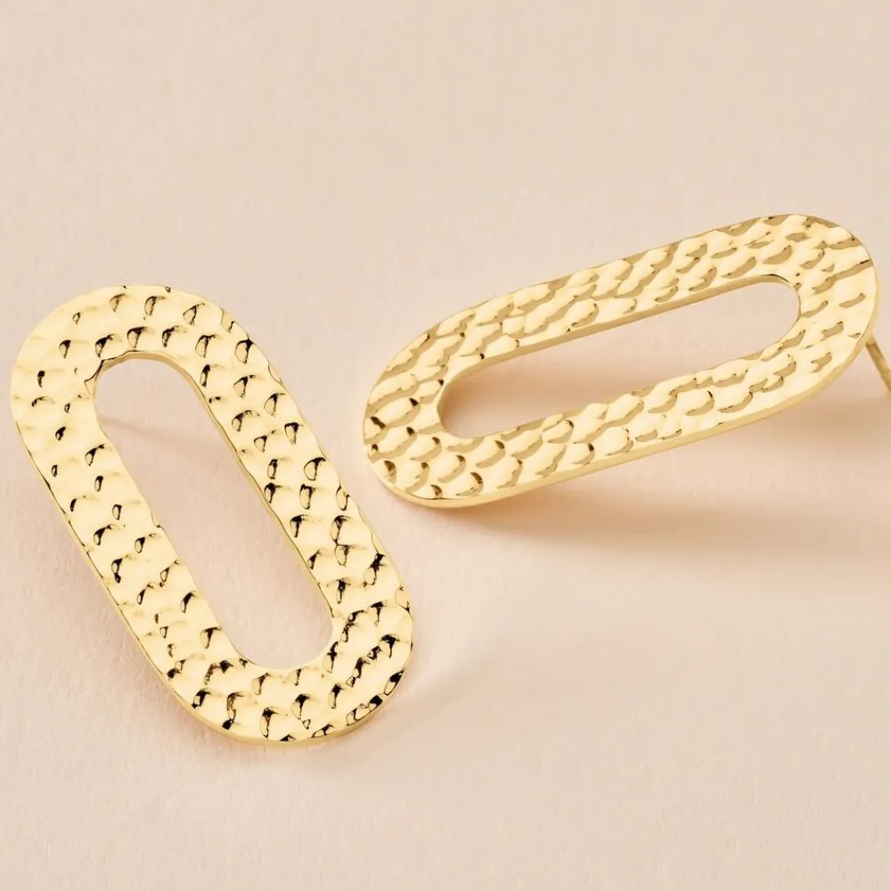 Marc Orian Boucles D'Oreilles Acier Inoxydable|Bijoux Acier Inoxydable > Boucles D'oreilles Puces Oren Acier Doré