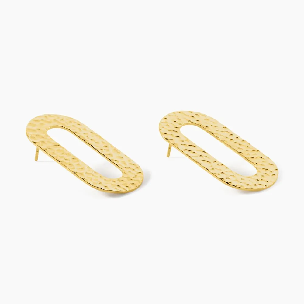 Marc Orian Boucles D'Oreilles Acier Inoxydable|Bijoux Acier Inoxydable > Boucles D'oreilles Puces Oren Acier Doré