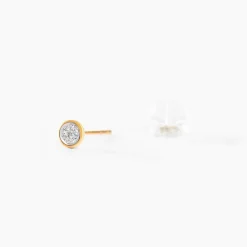 Marc Orian Parures De Mariage|Boucles D'Oreilles > Boucles D'oreilles Puces Or Jaune Diamants