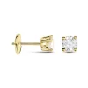 Boucles D'oreilles Puces Or Jaune Victoria Diamants
