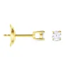 Boucles D'oreilles Puces Or Jaune Victoria Diamants