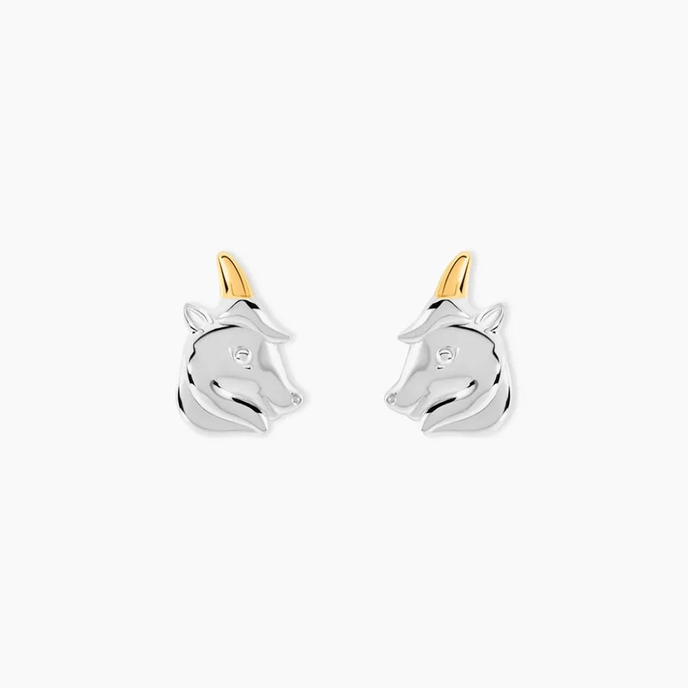 Marc Orian Idées Cadeaux Femme|Boucles D'Oreilles Femme > Boucles D'Oreilles Puces Or Jaune Argent Blanc