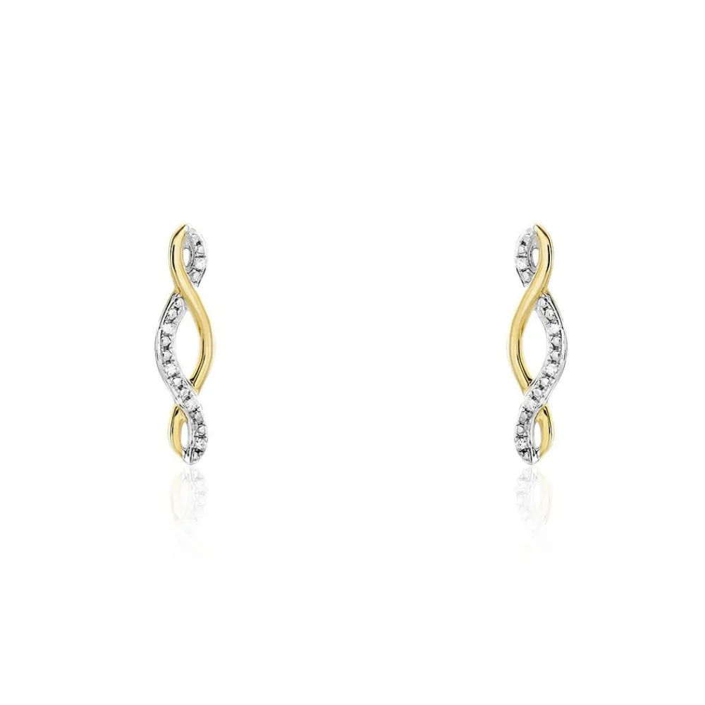 Marc Orian Cadeaux Mariage|Bijoux Diamant > Boucles D'oreilles Puces Or Jaune Abisai Diamants