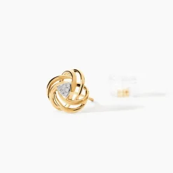 Marc Orian Parures De Mariage|Bijoux Diamant > Boucles D'oreilles Puces Or Jaune Abidemi Diamants