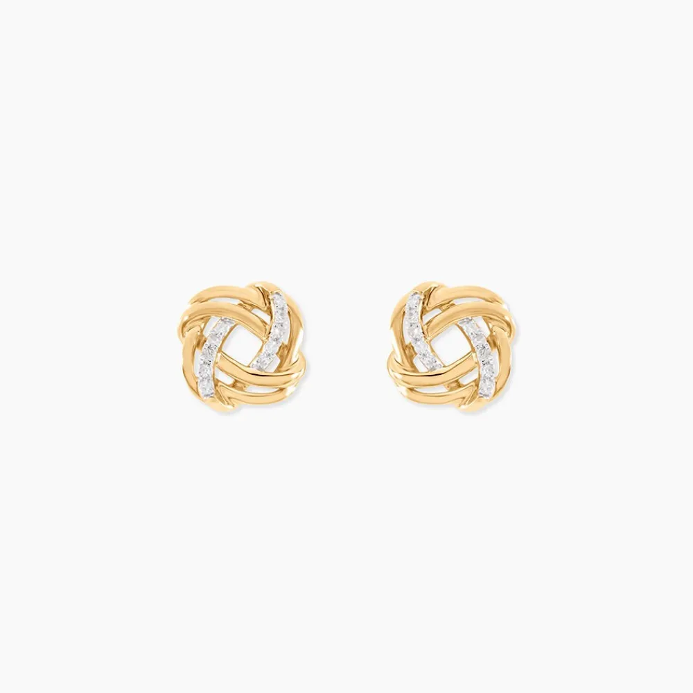 Marc Orian Cadeaux Mariage|Bijoux Diamant > Boucles D'Oreilles Puces Otieno Or Jaune Diamant