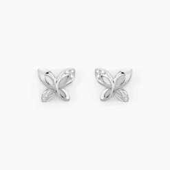 Marc Orian Cadeaux Mariage|Bijoux Diamant > Boucles D'oreilles Puces Papillon Or Blanc Diamant