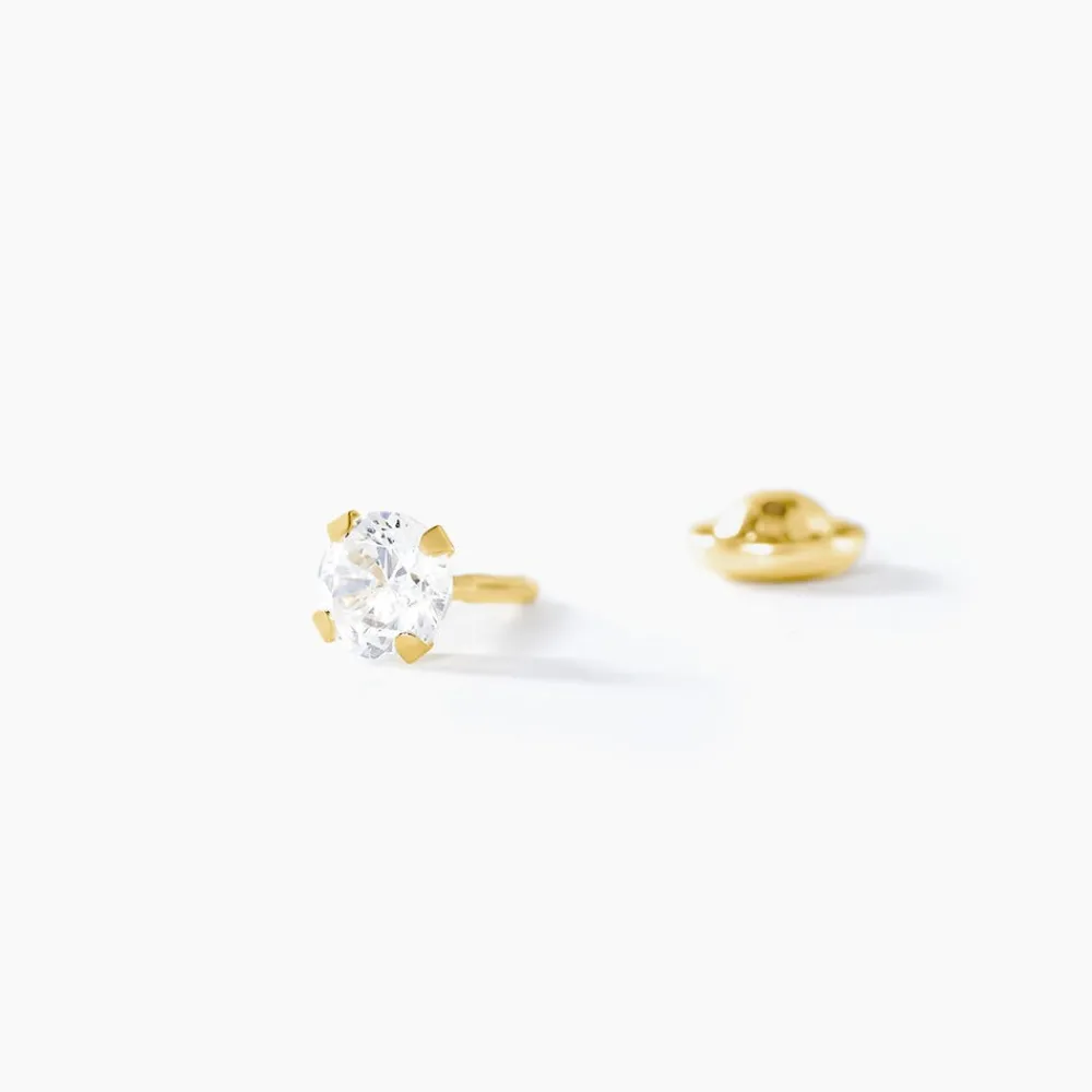 Marc Orian Bijoux Zirconium|Bijoux Homme > Boucles D'oreilles Puces Pepita Or Jaune Oxyde De Zirconium