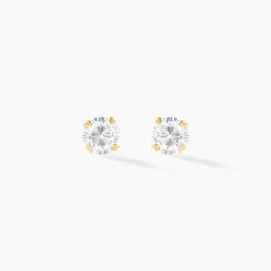 Marc Orian Bijoux Zirconium|Bijoux Homme > Boucles D'oreilles Puces Pepita Or Jaune Oxyde De Zirconium