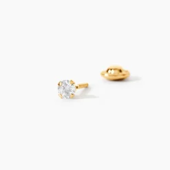 Marc Orian Bijoux Zirconium|Bijoux Homme > Boucles D'oreilles Puces Pepita Or Jaune Oxyde De Zirconium