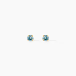 Marc Orian Bijoux Zirconium|Bijoux Homme > Boucles D'oreilles Puces Pepita Or Jaune Oxyde De Zirconium