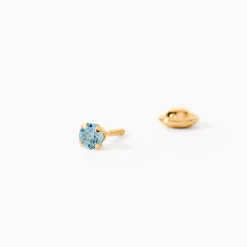 Marc Orian Bijoux Zirconium|Bijoux Homme > Boucles D'oreilles Puces Pepita Or Jaune Oxyde De Zirconium