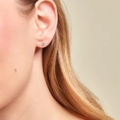 Marc Orian Bijoux Zirconium|Bijoux Homme > Boucles D'oreilles Puces Pepita Or Jaune Oxyde De Zirconium