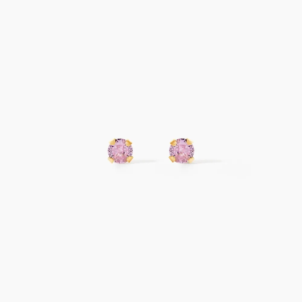 Marc Orian Bijoux Zirconium|Bijoux Homme > Boucles D'oreilles Puces Pepita Or Jaune Oxyde De Zirconium