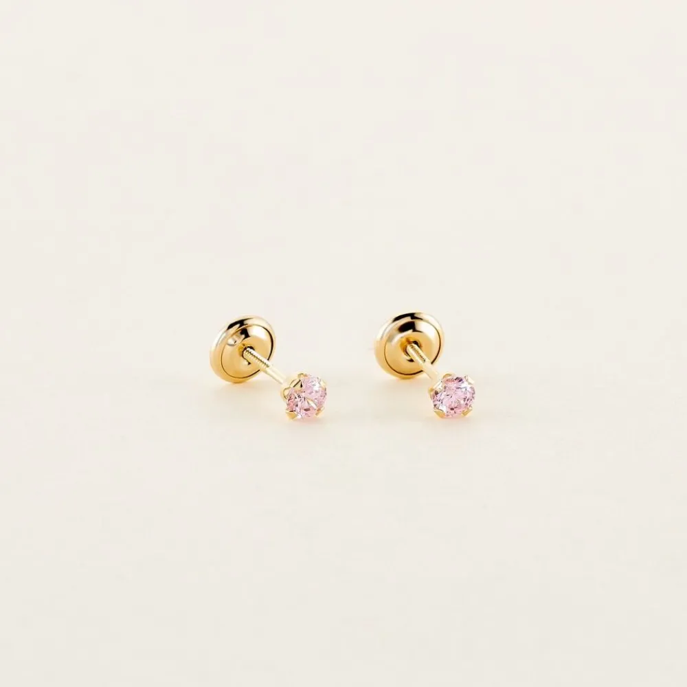 Marc Orian Bijoux Zirconium|Bijoux Homme > Boucles D'oreilles Puces Pepita Or Jaune Oxyde De Zirconium