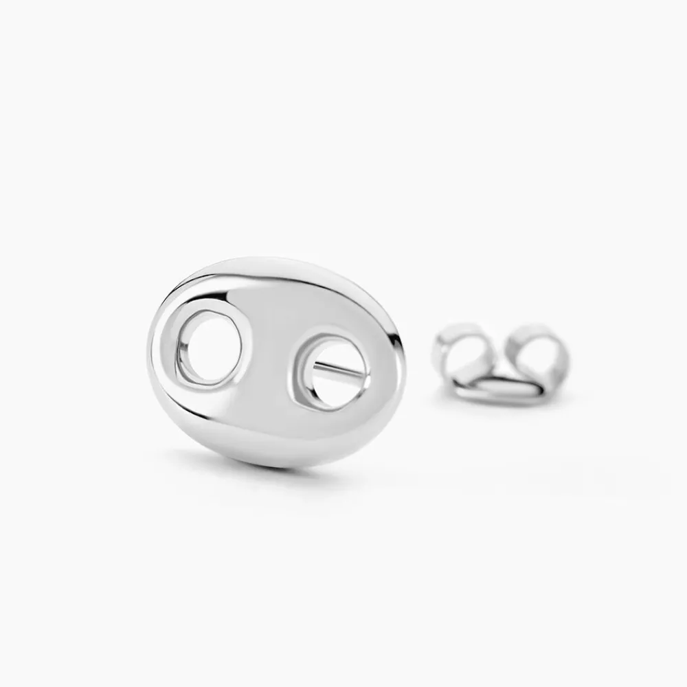 PHEBUS HIM Bijoux Homme|Boucles D'Oreilles Acier Inoxydable > Boucles D'oreilles Puces Acier Blanc