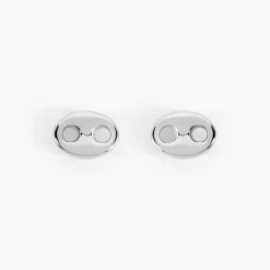PHEBUS HIM Bijoux Homme|Boucles D'Oreilles Acier Inoxydable > Boucles D'oreilles Puces Acier Blanc