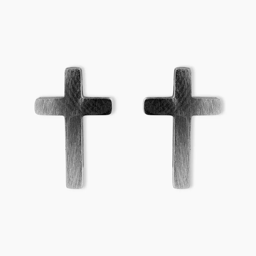 PHEBUS HIM Bijoux Homme|Boucles D'Oreilles Acier Inoxydable > Boucles D'oreilles Puces Acier Noir