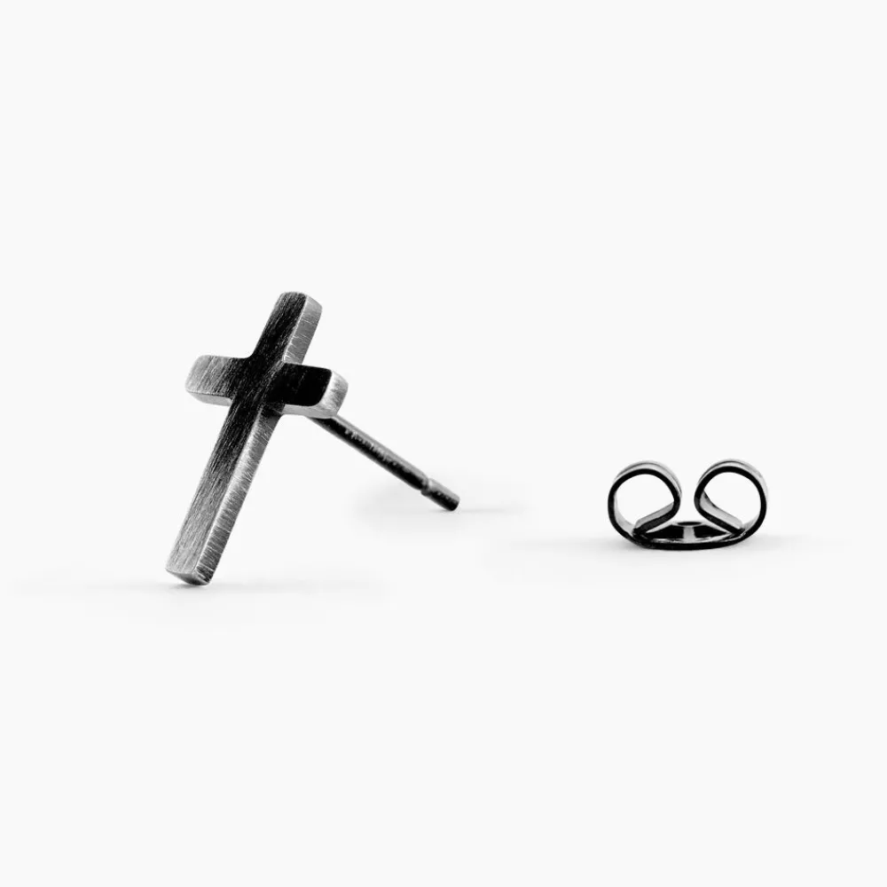 PHEBUS HIM Bijoux Homme|Boucles D'Oreilles Acier Inoxydable > Boucles D'oreilles Puces Acier Noir