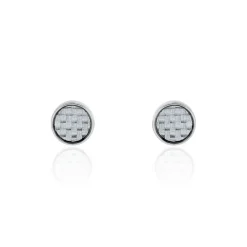 PHEBUS HIM Bijoux Homme|Boucles D'Oreilles Acier Inoxydable > Boucles D'oreilles Puces Classique Acier Blanc