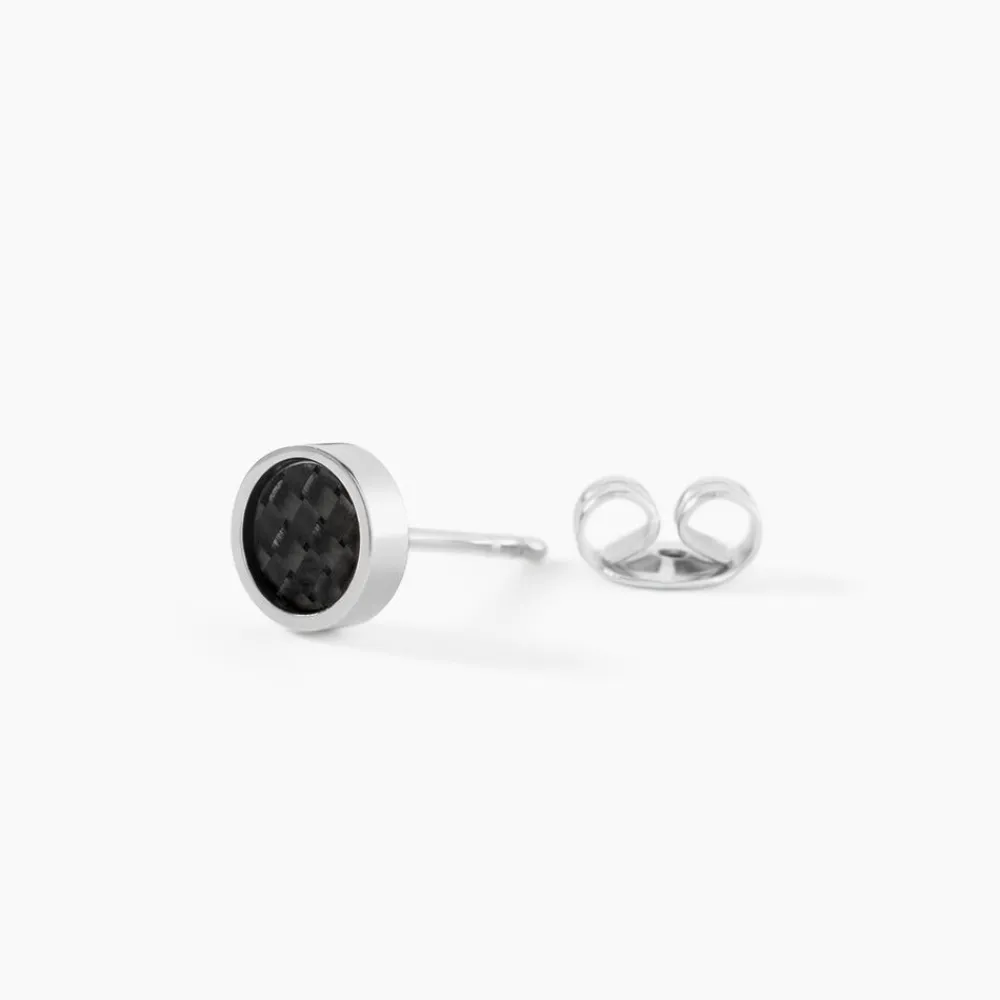 PHEBUS HIM Bijoux Homme|Boucles D'Oreilles Acier Inoxydable > Boucles D'oreilles Puces Classique Acier Blanc
