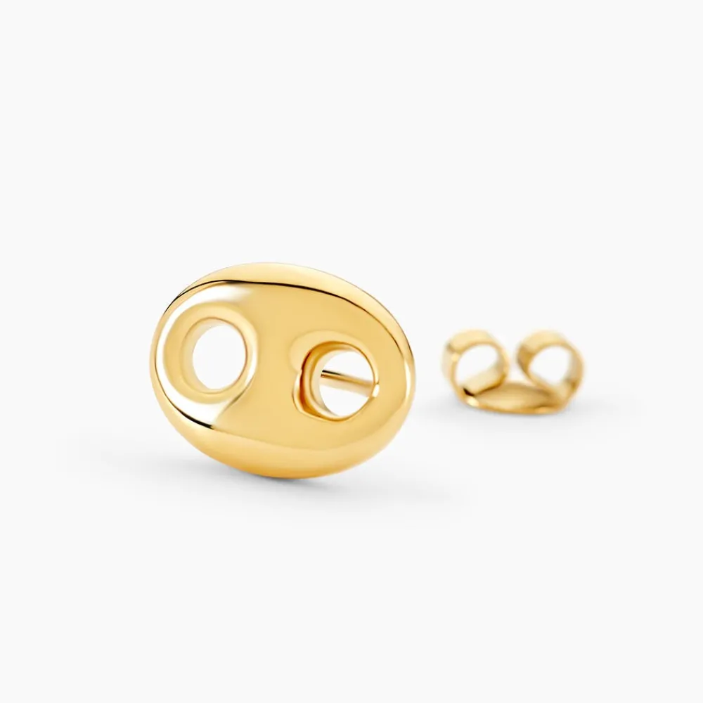 PHEBUS HIM Bijoux Homme|Boucles D'Oreilles Acier Inoxydable > Boucles D'oreilles Puces Acier Doré