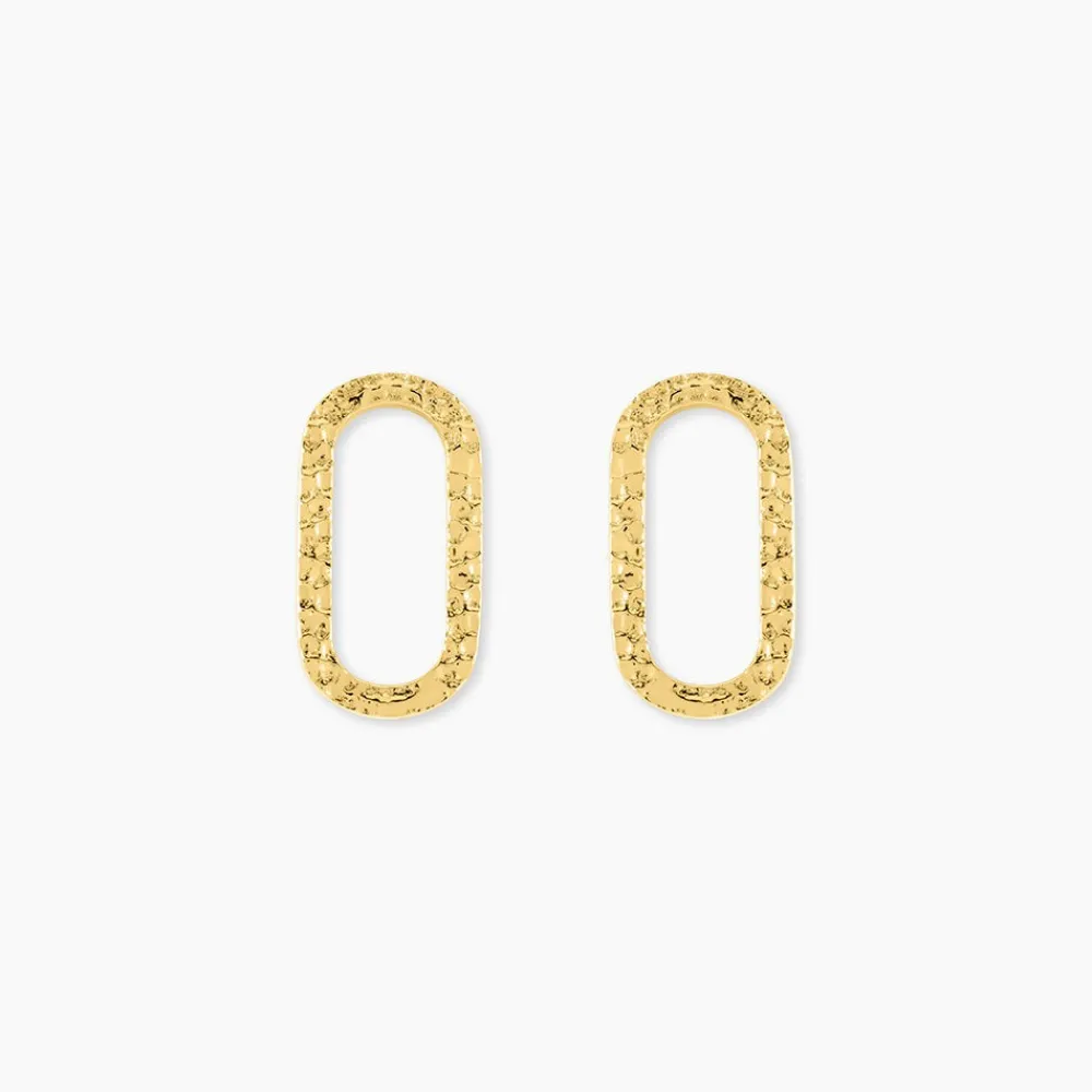Marc Orian Boucles D'Oreilles Acier Inoxydable|Bijoux Acier Inoxydable > Boucles D'Oreilles Puces Ria Acier Jaune
