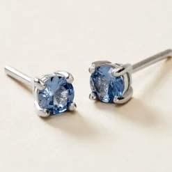 Boucles D'oreilles Puces Rio Argent Blanc Oxyde